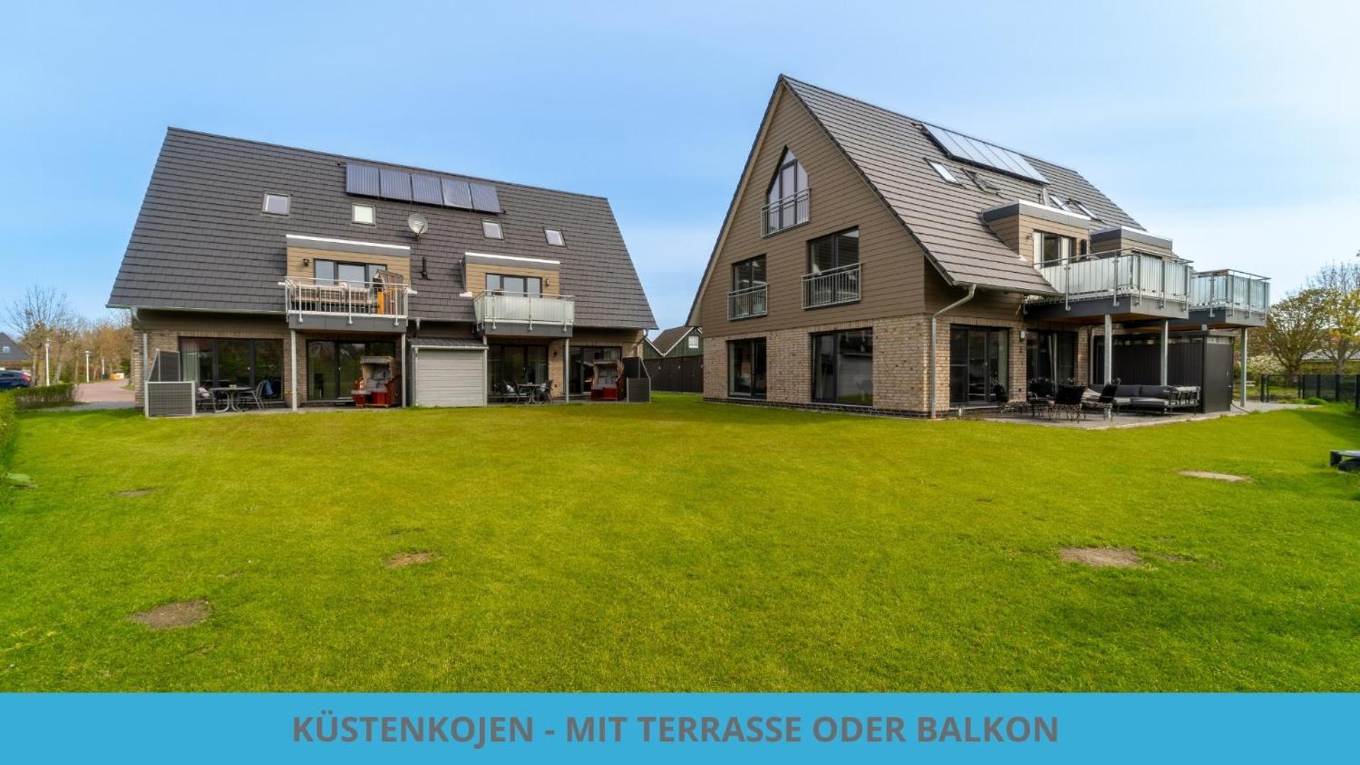 בוסום Kuestenkojen Mit 4 Ferienwohnungen Fuer 1 Bis 8 Pers Mit Diversen Schlafzimmern, Garten Oder Balkon מראה חיצוני תמונה