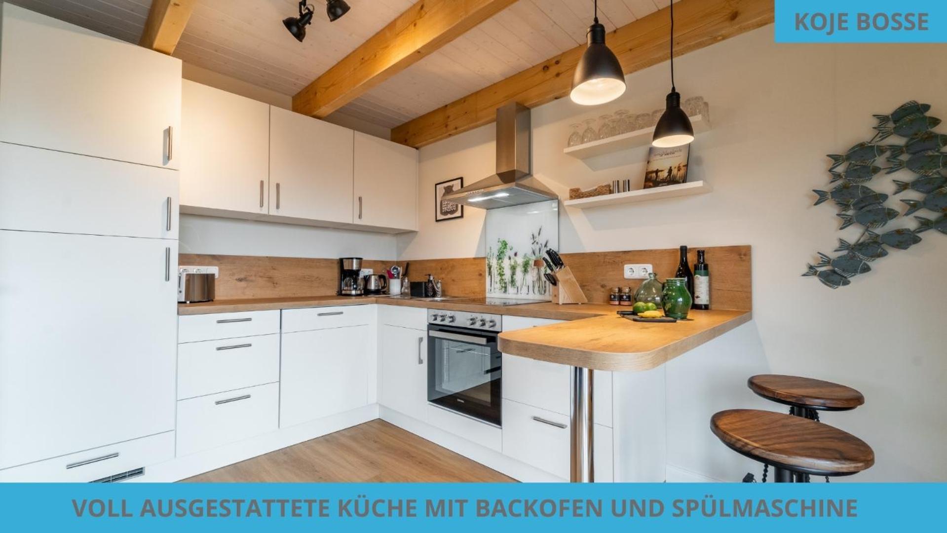 בוסום Kuestenkojen Mit 4 Ferienwohnungen Fuer 1 Bis 8 Pers Mit Diversen Schlafzimmern, Garten Oder Balkon מראה חיצוני תמונה