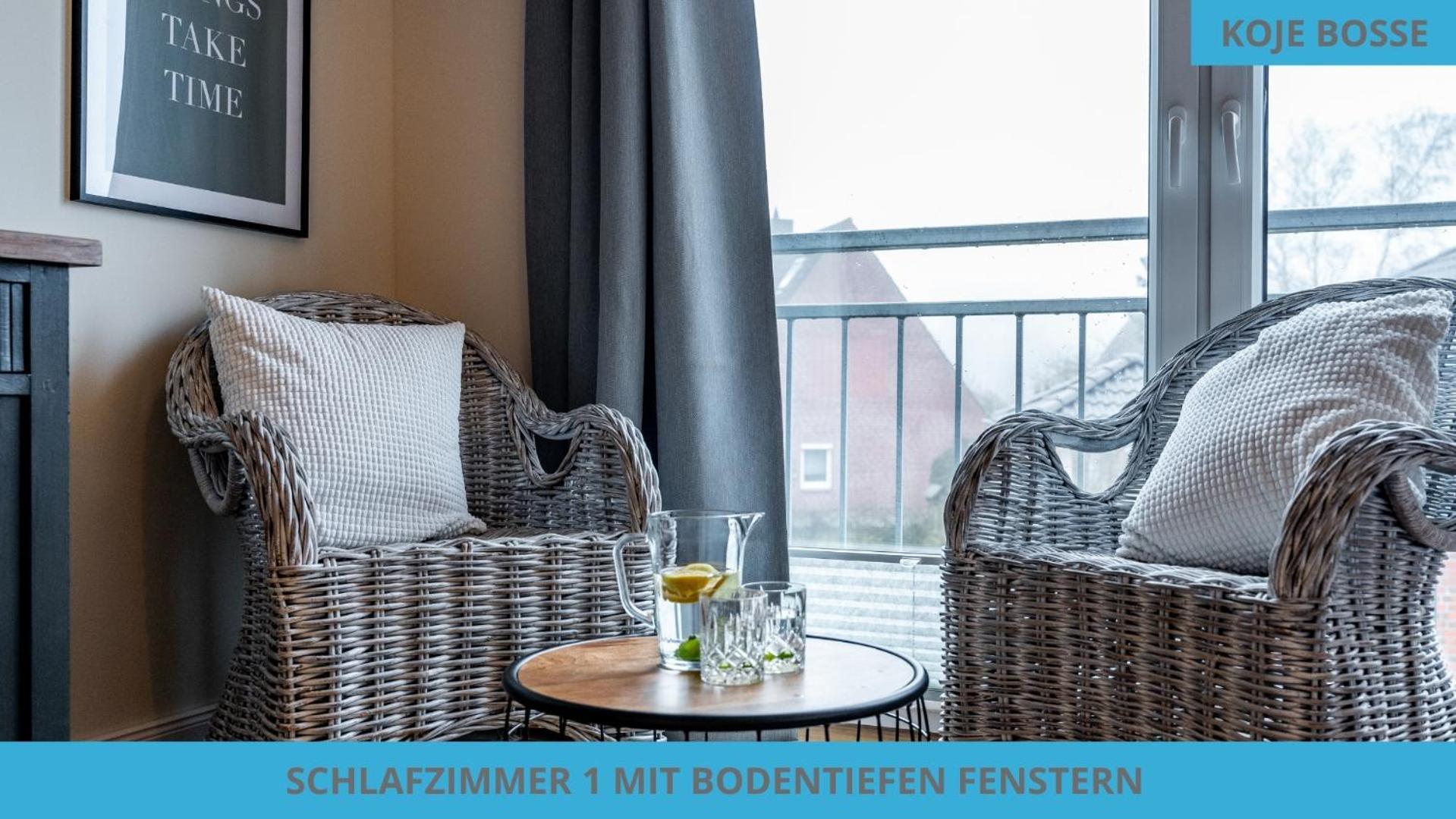 בוסום Kuestenkojen Mit 4 Ferienwohnungen Fuer 1 Bis 8 Pers Mit Diversen Schlafzimmern, Garten Oder Balkon מראה חיצוני תמונה