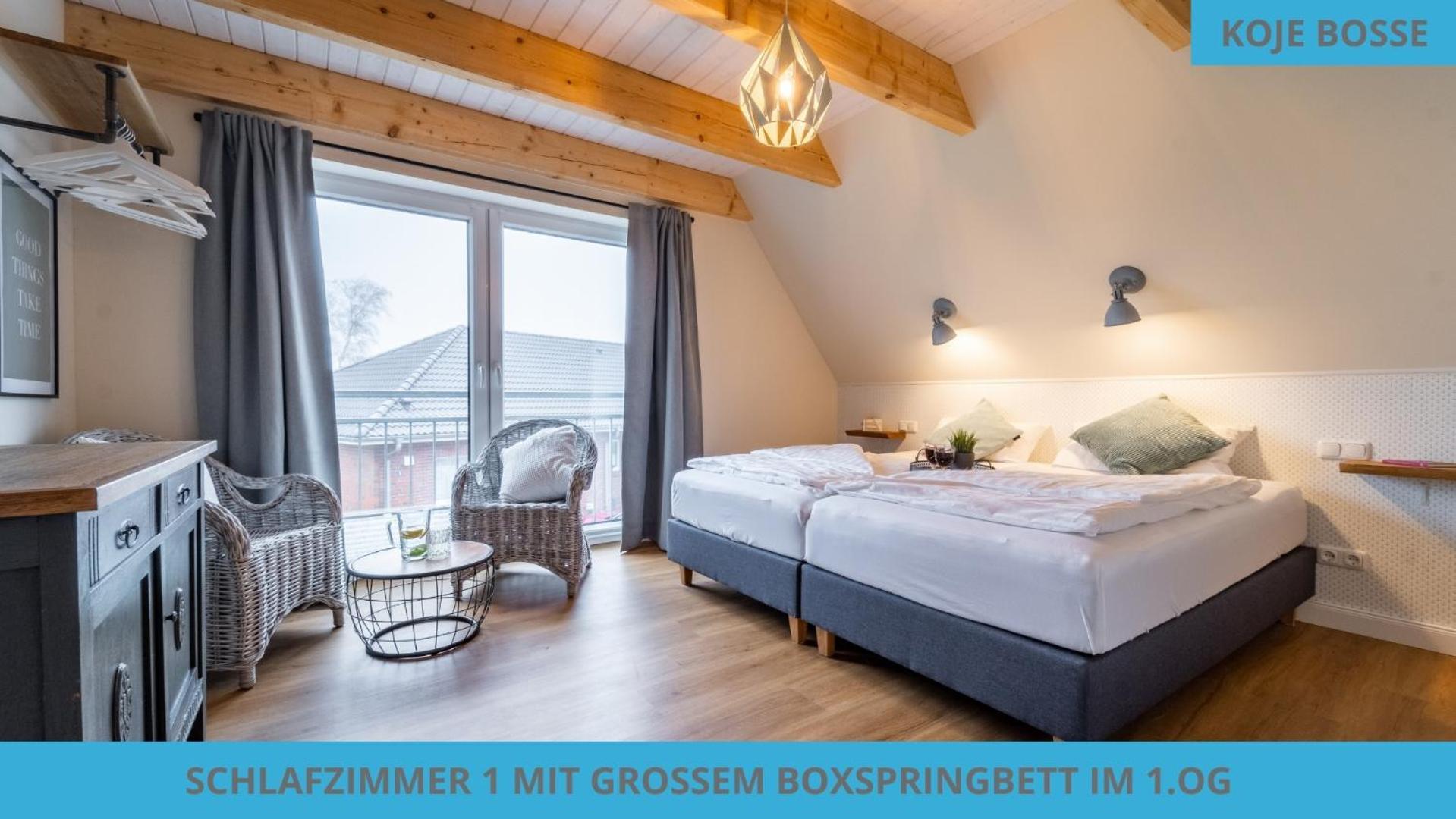 בוסום Kuestenkojen Mit 4 Ferienwohnungen Fuer 1 Bis 8 Pers Mit Diversen Schlafzimmern, Garten Oder Balkon מראה חיצוני תמונה