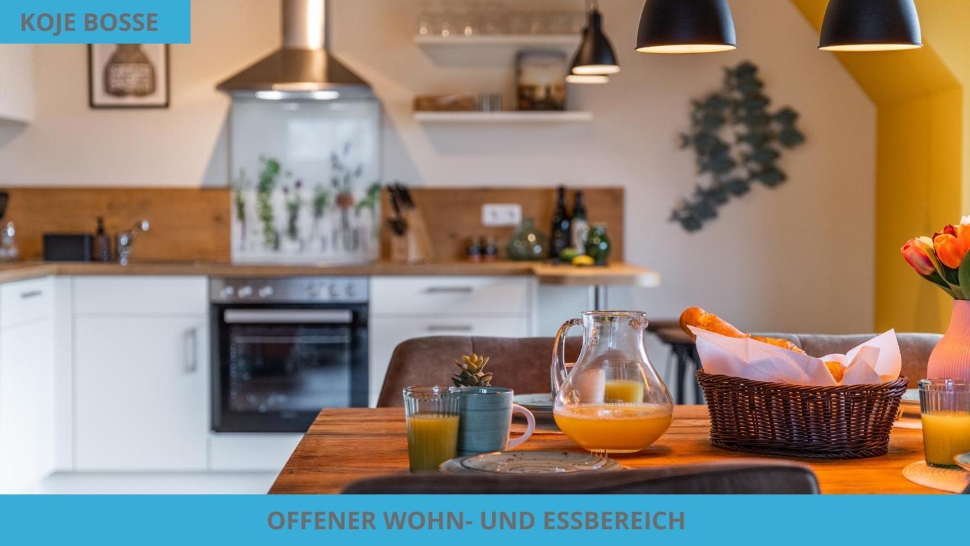 בוסום Kuestenkojen Mit 4 Ferienwohnungen Fuer 1 Bis 8 Pers Mit Diversen Schlafzimmern, Garten Oder Balkon מראה חיצוני תמונה