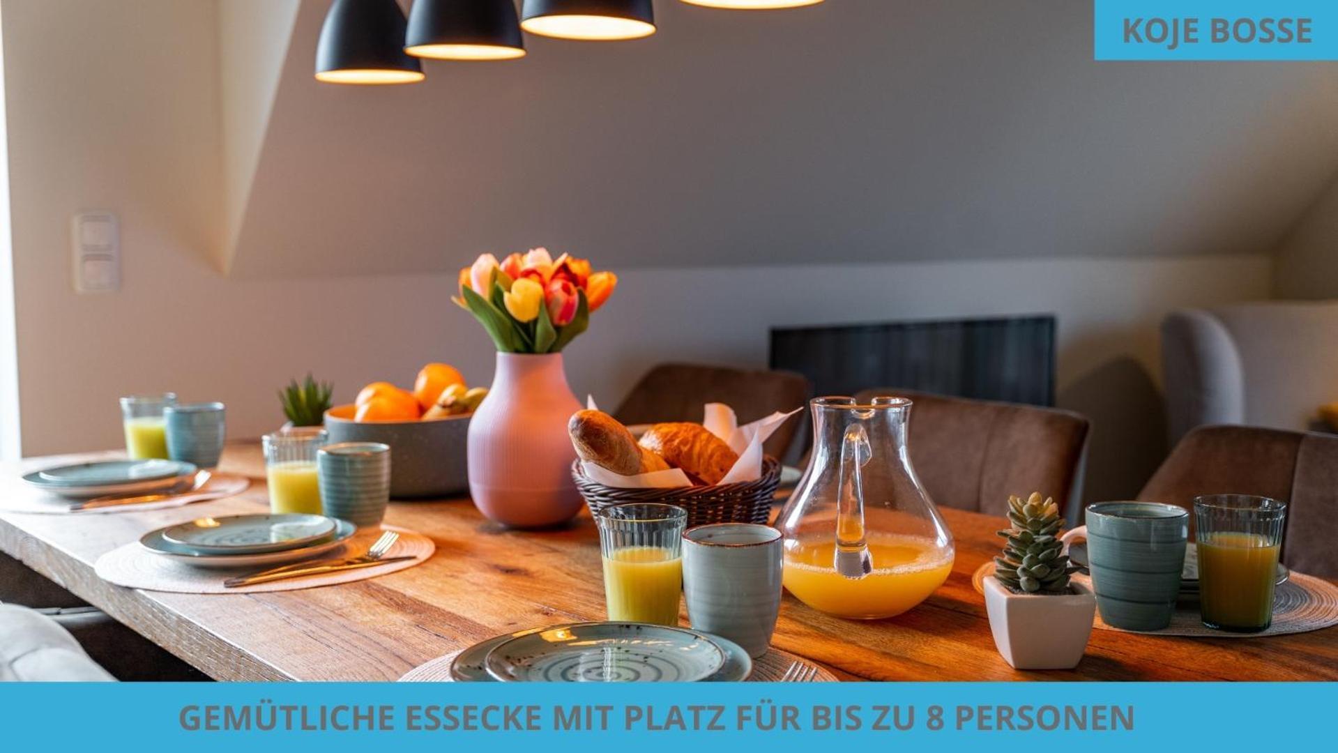 בוסום Kuestenkojen Mit 4 Ferienwohnungen Fuer 1 Bis 8 Pers Mit Diversen Schlafzimmern, Garten Oder Balkon מראה חיצוני תמונה